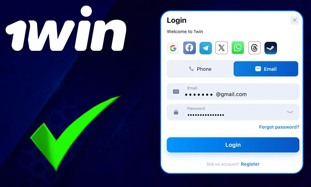 Login to 1win for Indian users